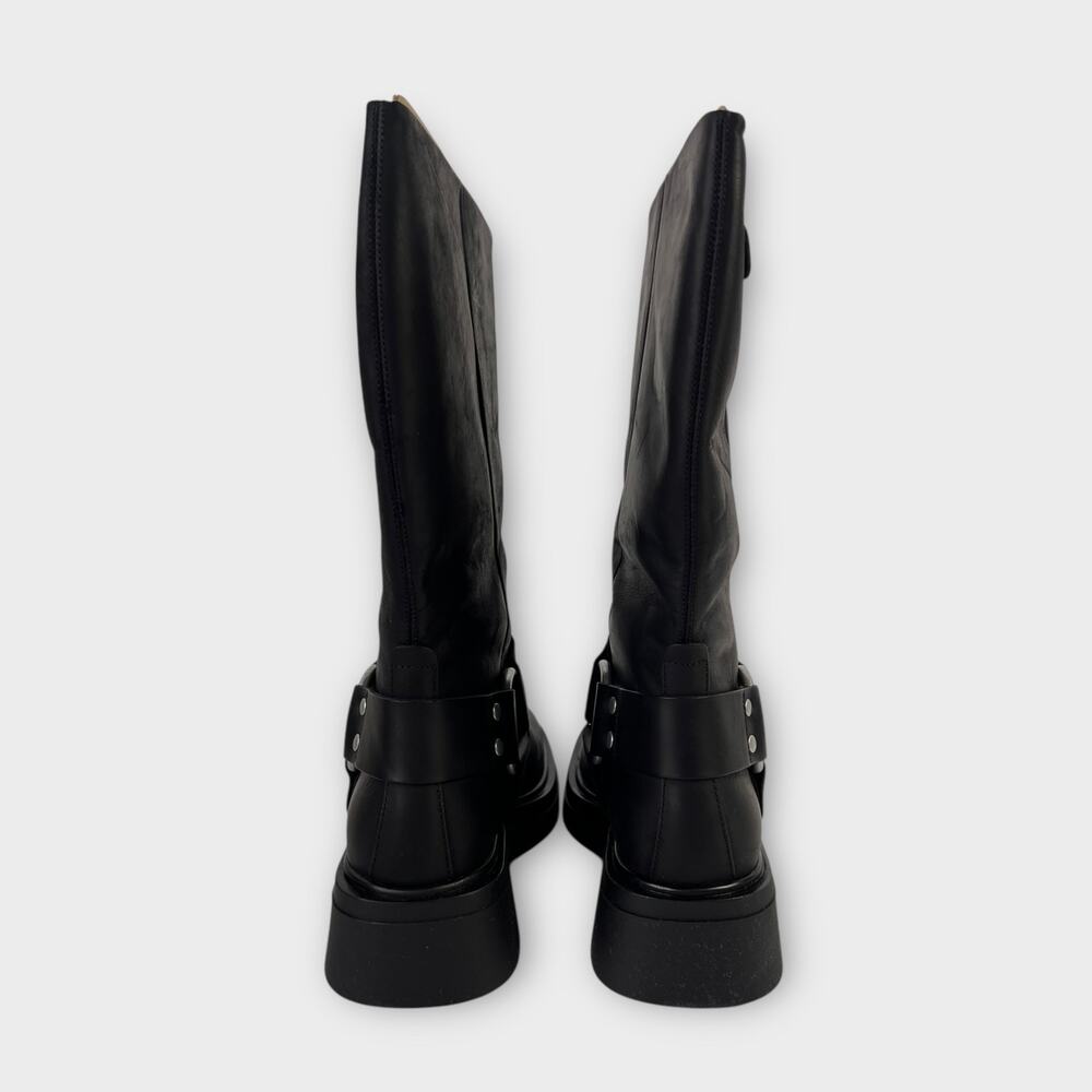 Vagabond Eyra Leather Moto Boot in Off Black Size 40 US 10 NEW - Picture 8 of 13